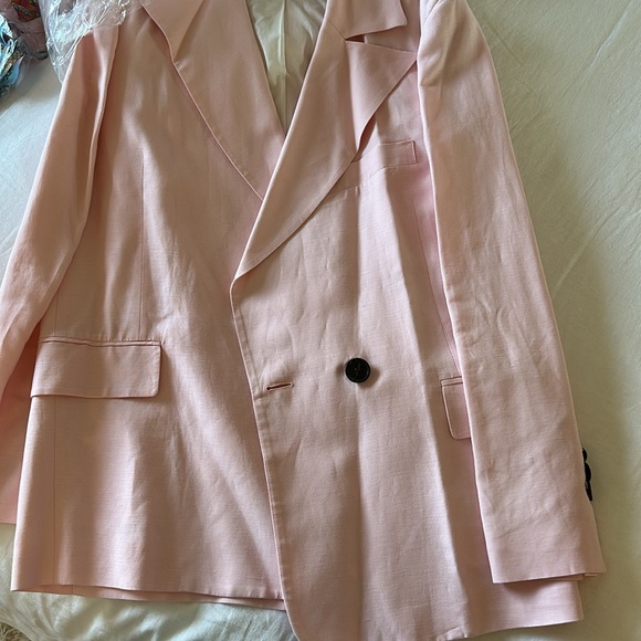 Proenza Schouler Pink Linen Blend Blazer - MSRP $2,000 - Picture 9 of 9